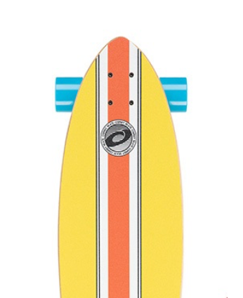 Pintail Longboard Skateboard - Stripe
