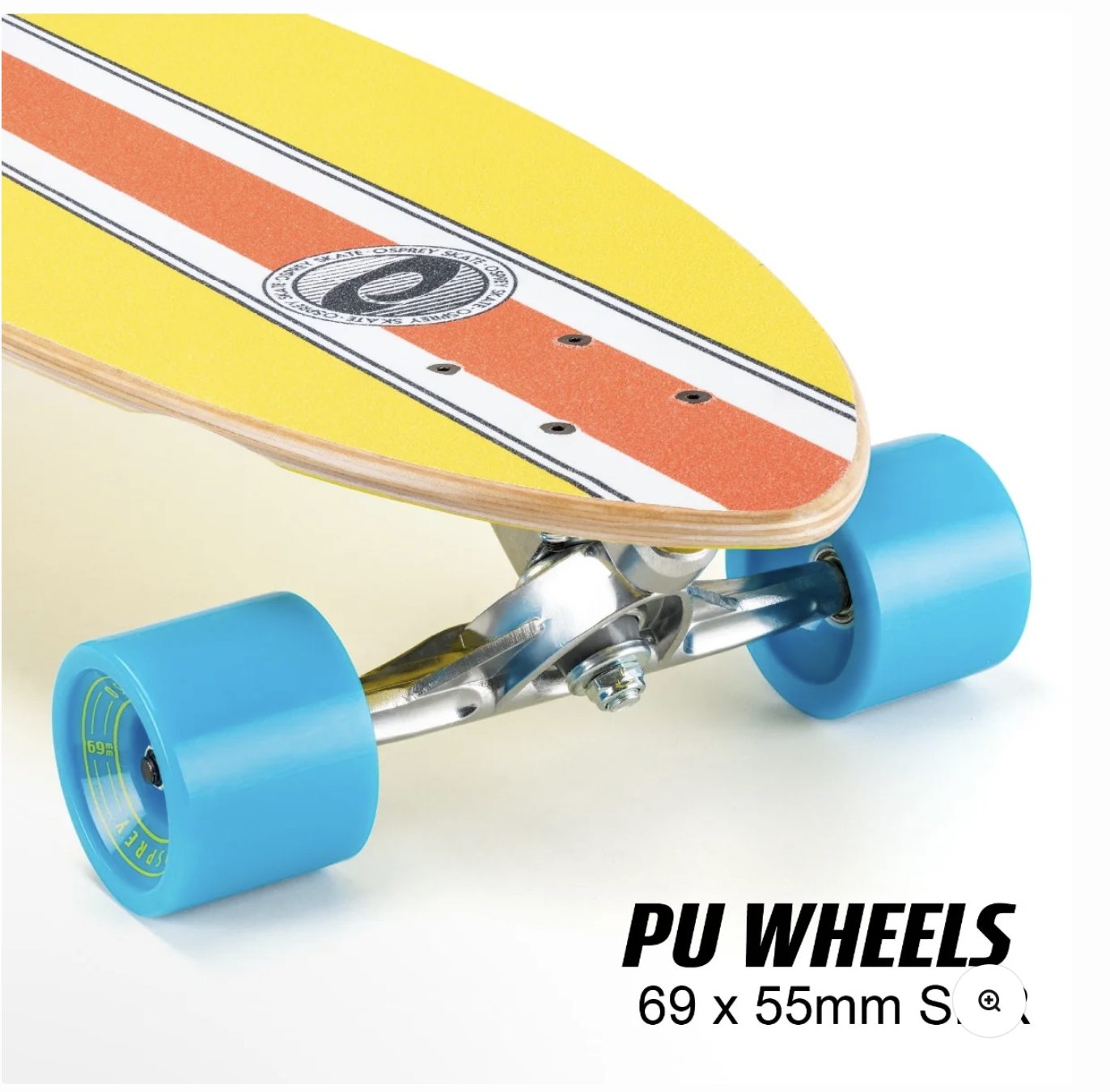 Pintail Longboard Skateboard - Stripe