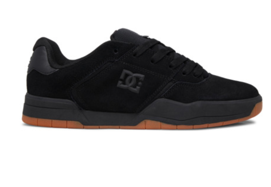 DC Central Men Black Leather Trainers