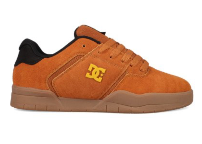 DC Central Men Brown Leather Trainers