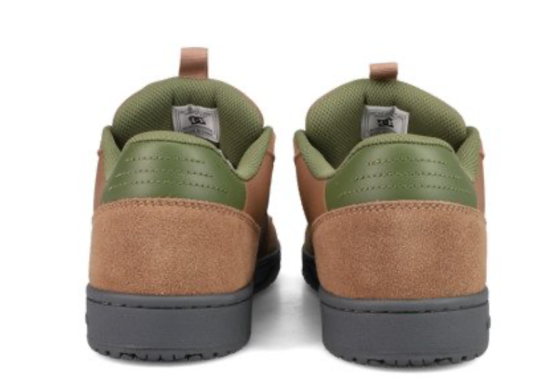 DC DC Astrix Men Brown Leather Trainers