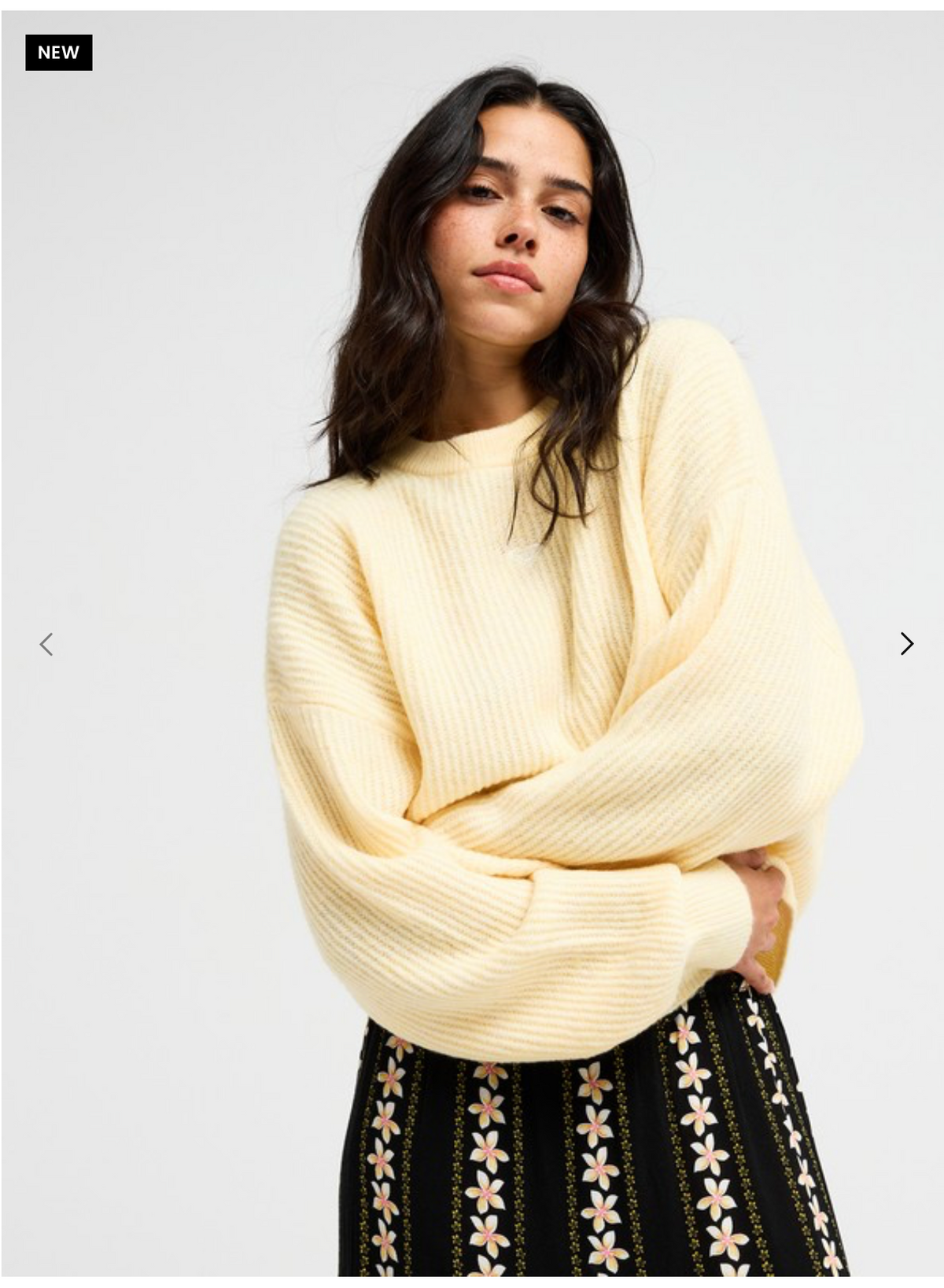 ROXY Loomed Horizon Women Yellow Jumper