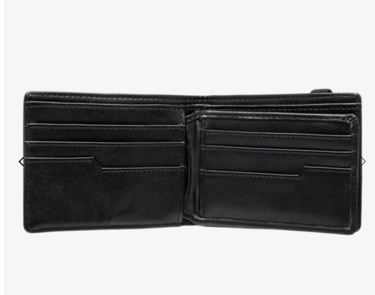 Billabong - Locked Men Black Tri-Fold Wallet