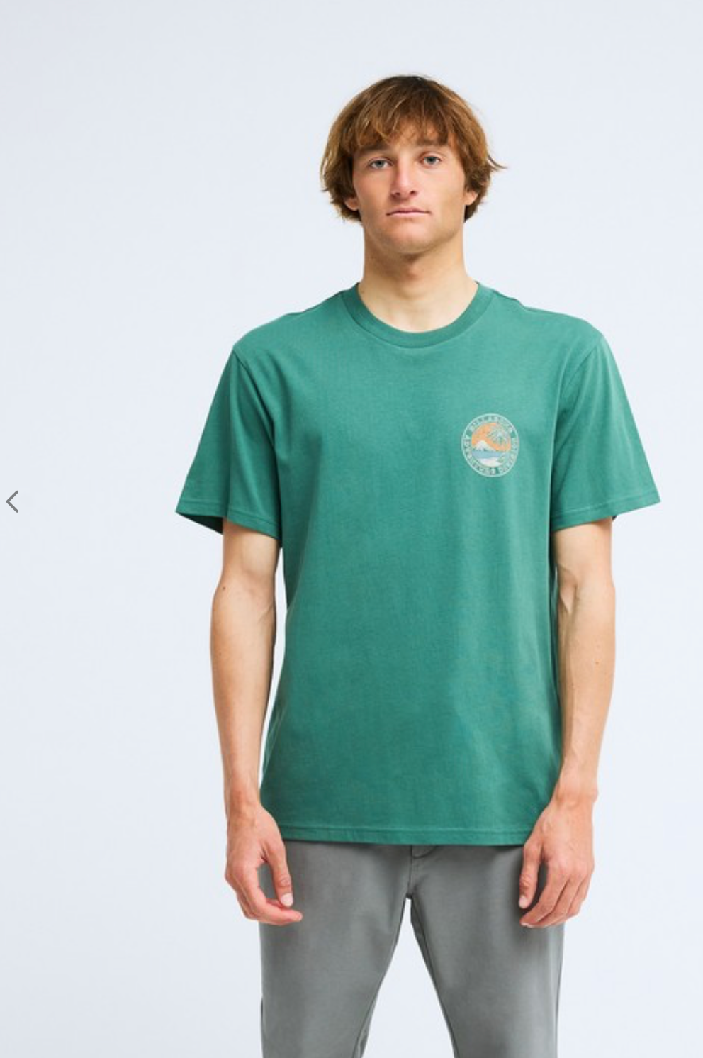 Billabong Rockies Men Green Short Sleeve T-Shirt
