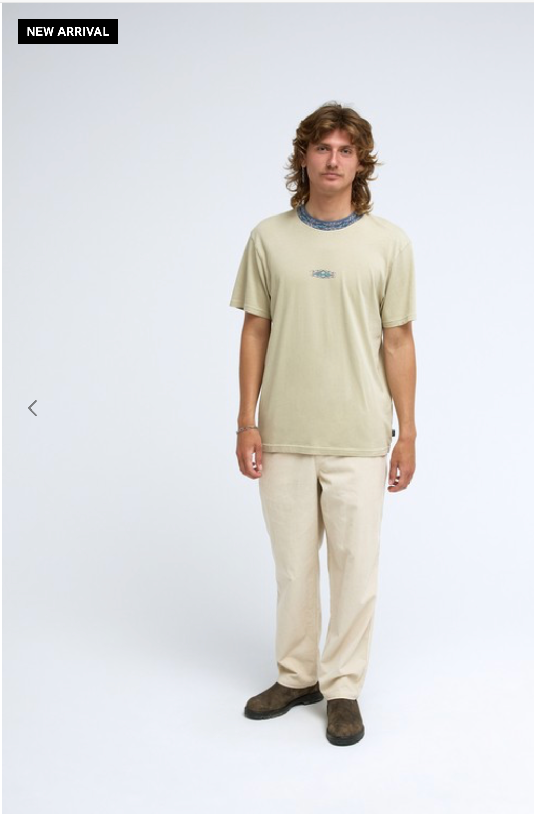 Billabong Larry Cord Men Beige Elasticated Waist Corduroy Trousers