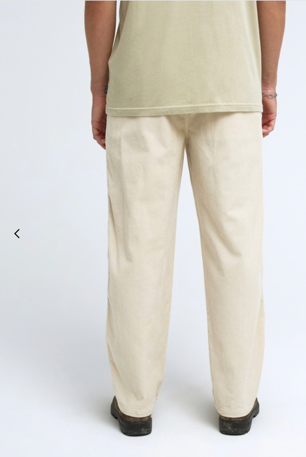 Billabong Larry Cord Men Beige Elasticated Waist Corduroy Trousers