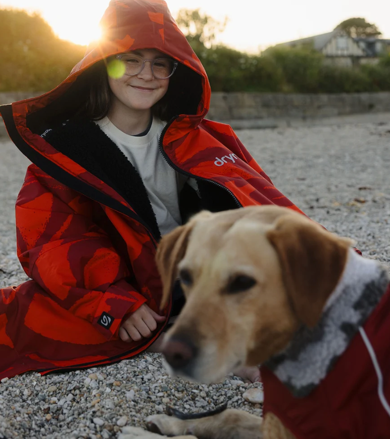 DRYROBE Burnt Orange Dog Coat