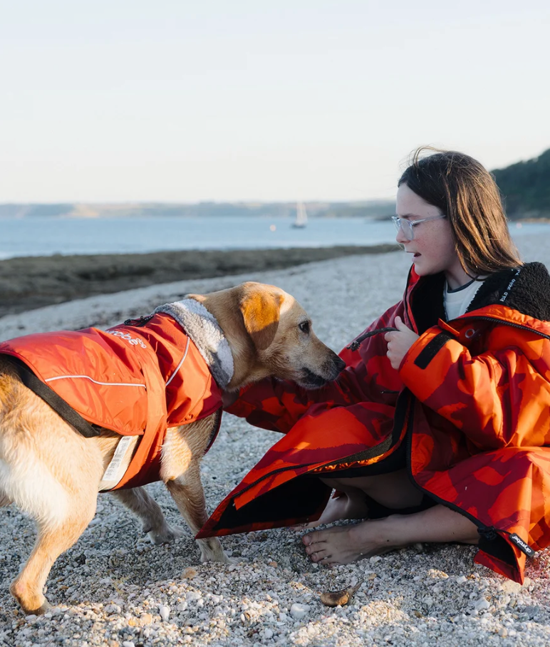 DRYROBE Burnt Orange Dog Coat