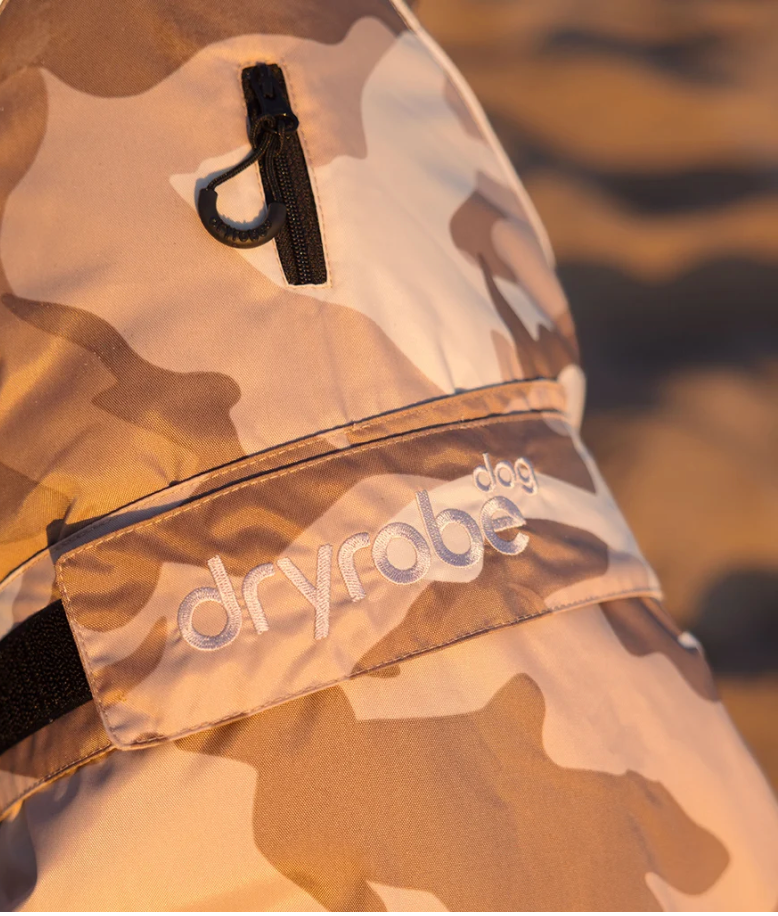 DRYROBE Sand Camo Dog Coat