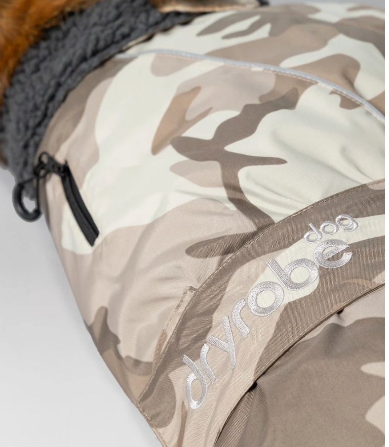 DRYROBE Sand Camo Dog Coat