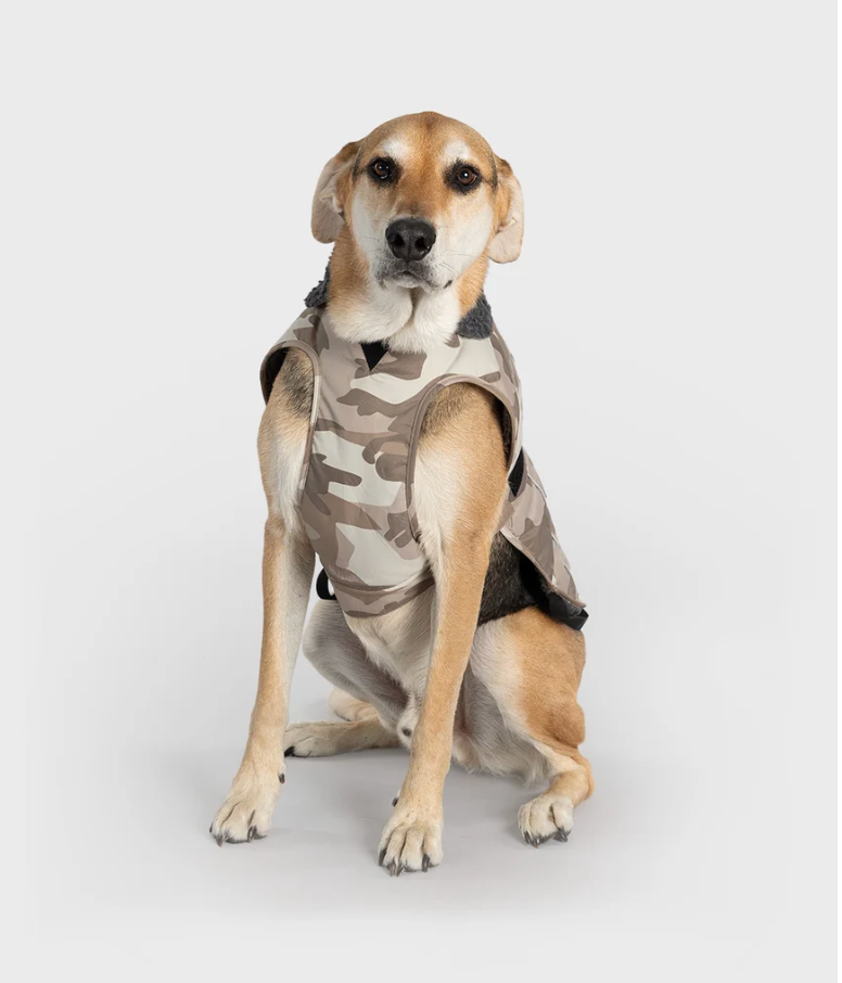 DRYROBE Sand Camo Dog Coat