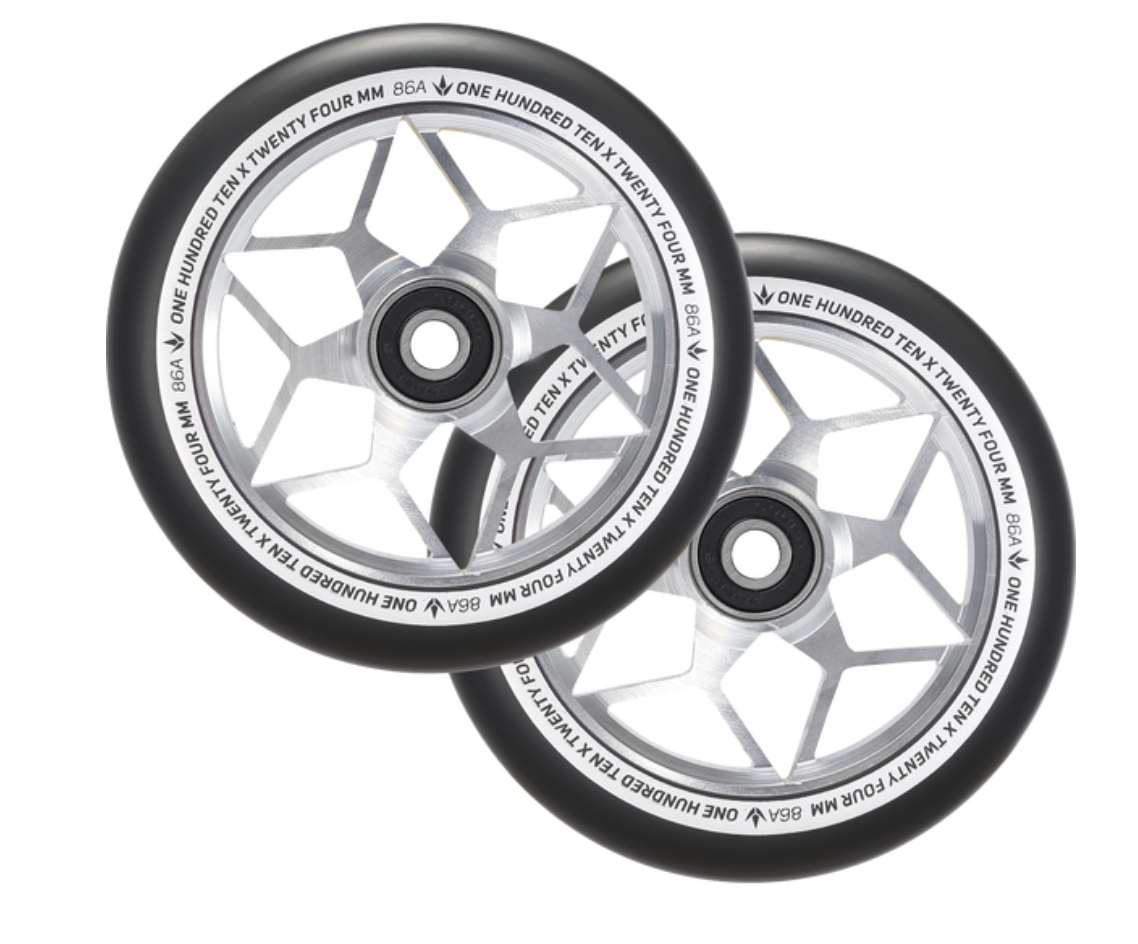 BLUNT 110MM DIAMOND WHEEL - SILVER | PAIR