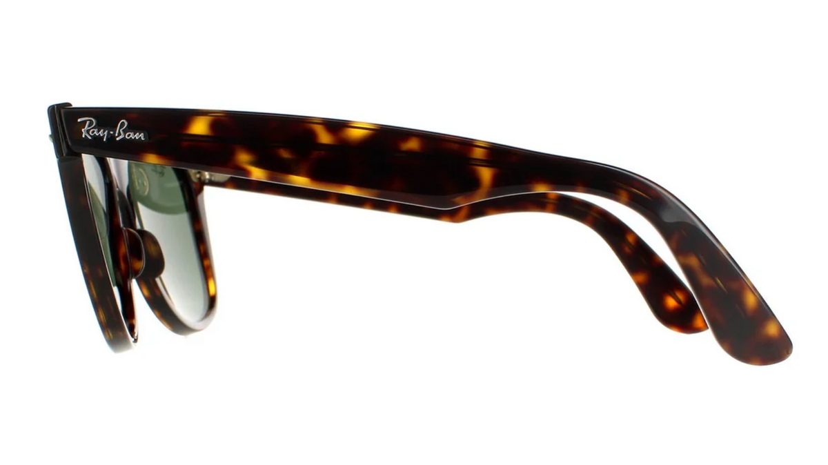 Ray-Ban Sunglasses Wayfarer 2140 902 Tortoise Green G-15 Large 54mm ...==SALE===