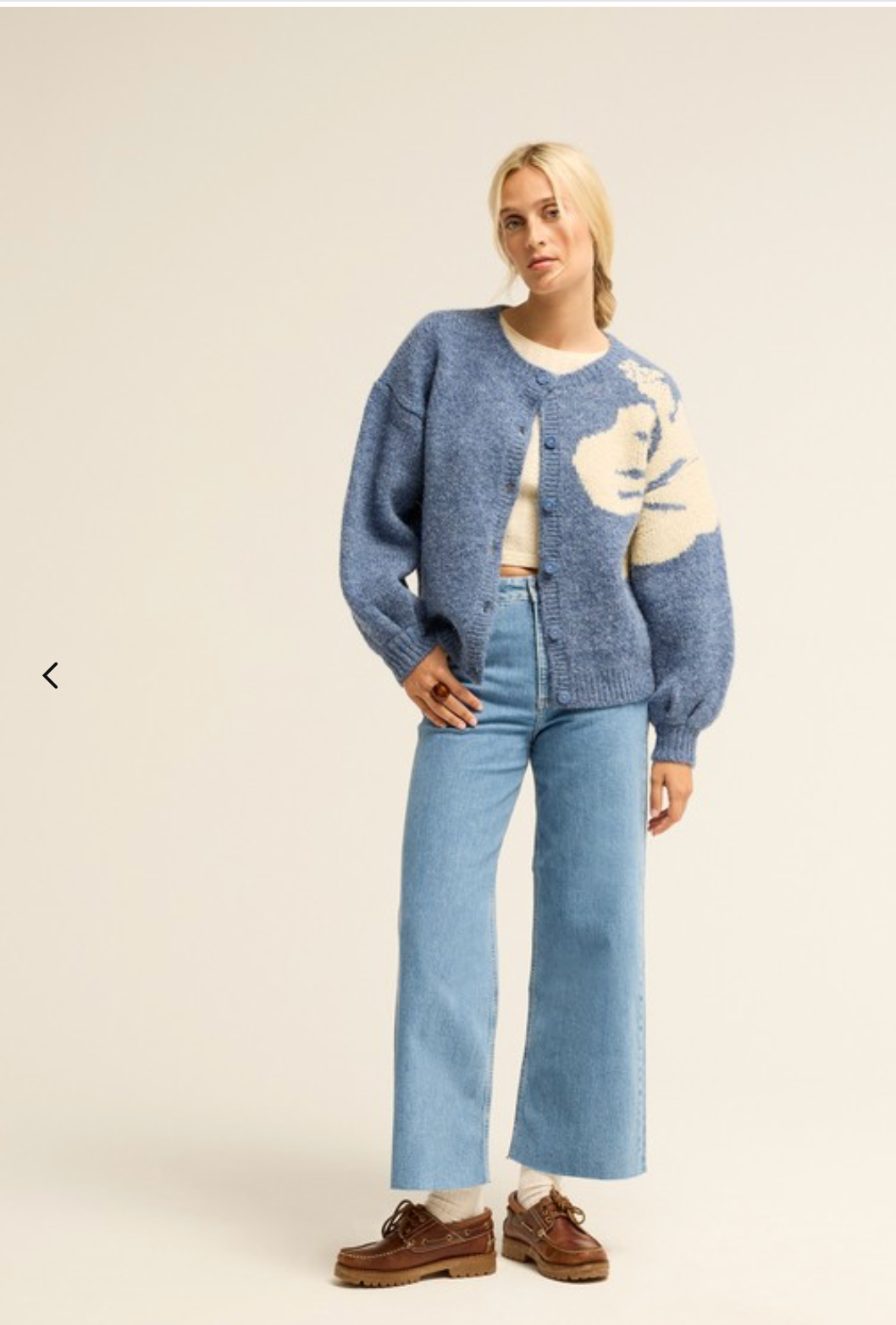 BILLABONG Bayside Hibiscus Women Blue Knitted Cardigan