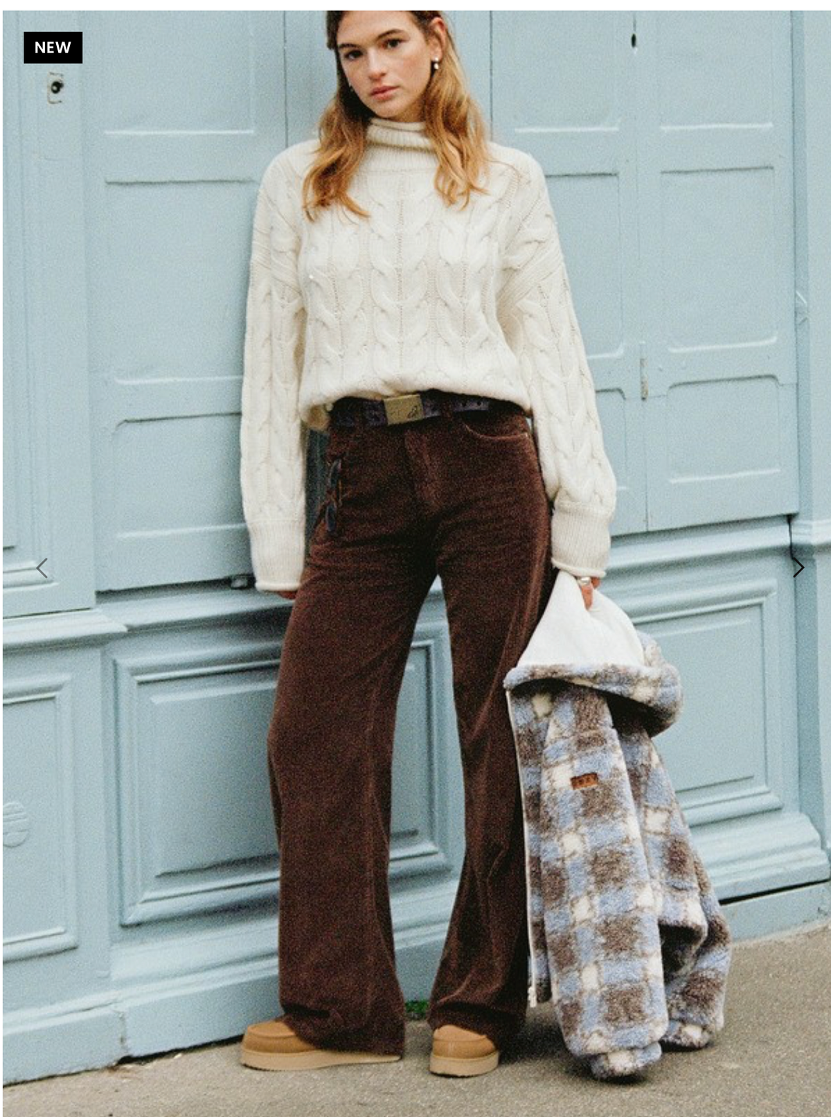 BILLABONG Surf Crush Women Brown Corduroy Trousers