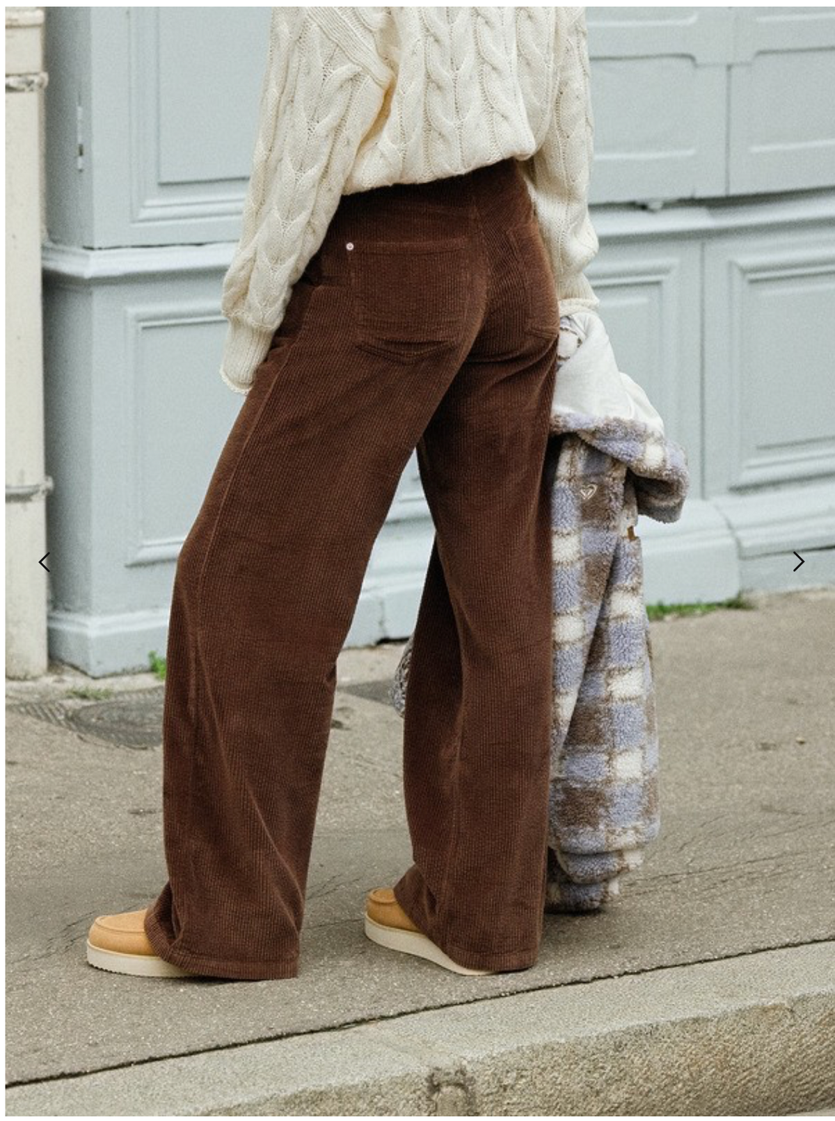 BILLABONG Surf Crush Women Brown Corduroy Trousers