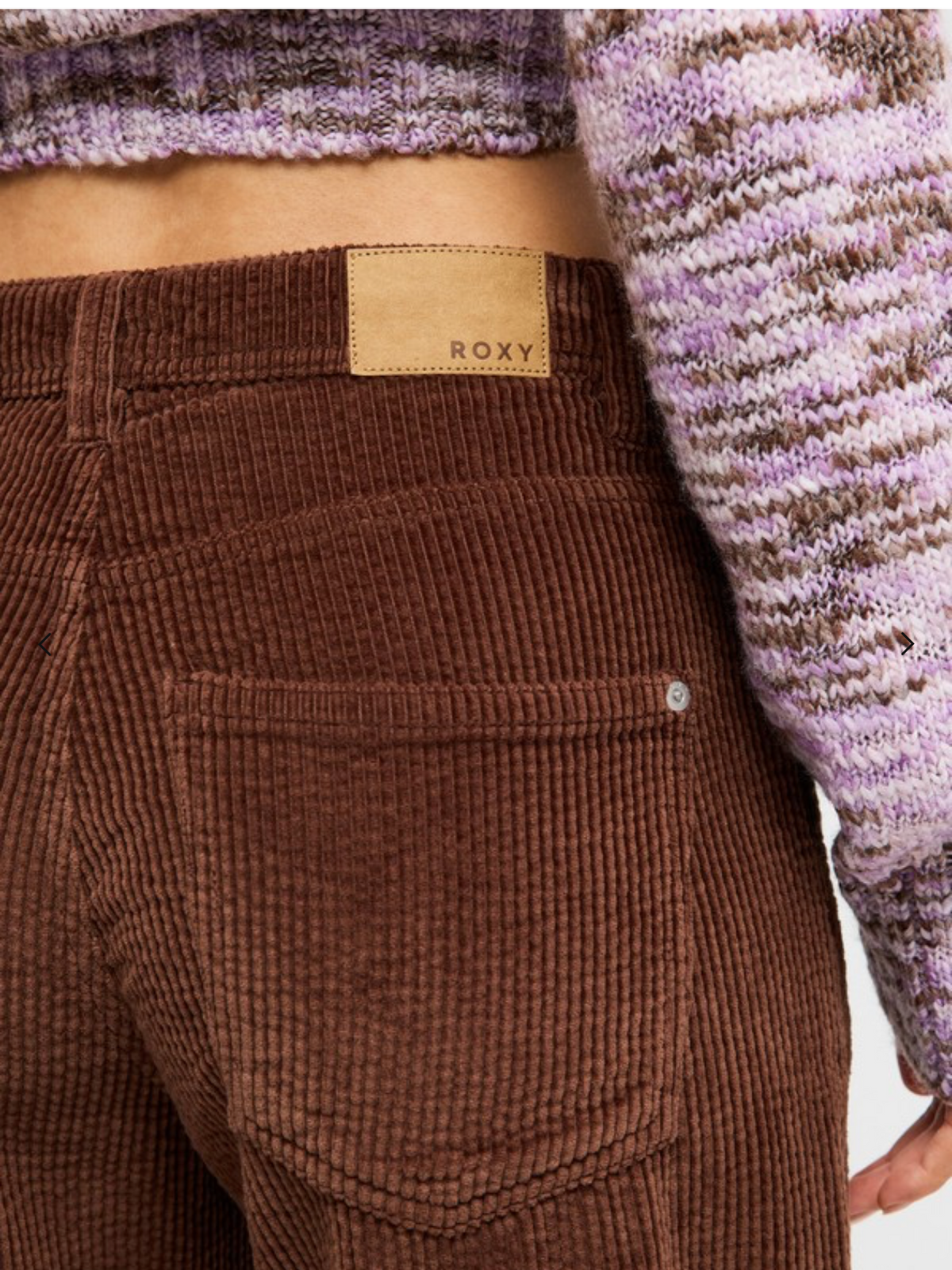 BILLABONG Surf Crush Women Brown Corduroy Trousers