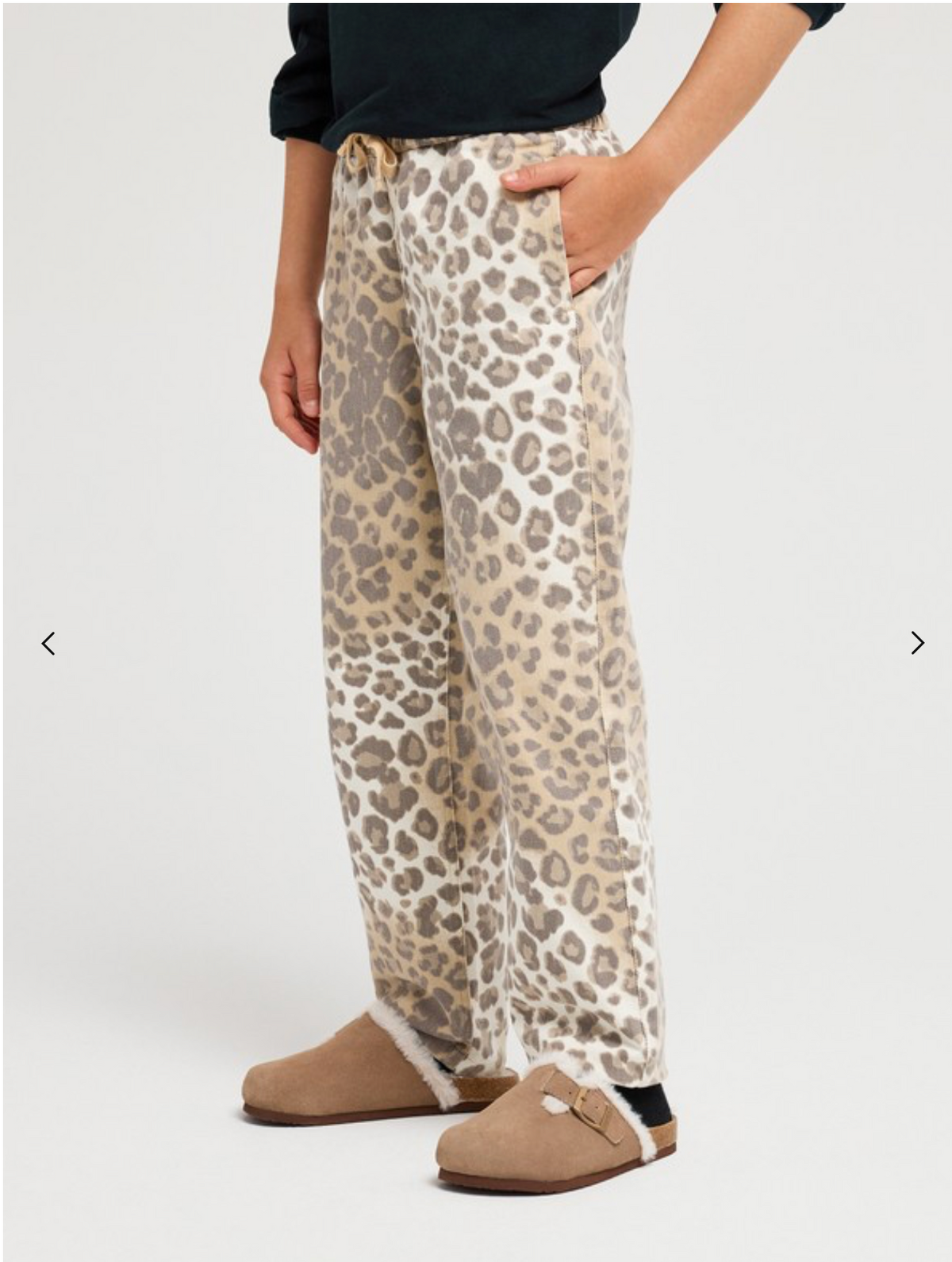 ROXY Thousand Stars Printed Girls Beige Corduroy Trousers
