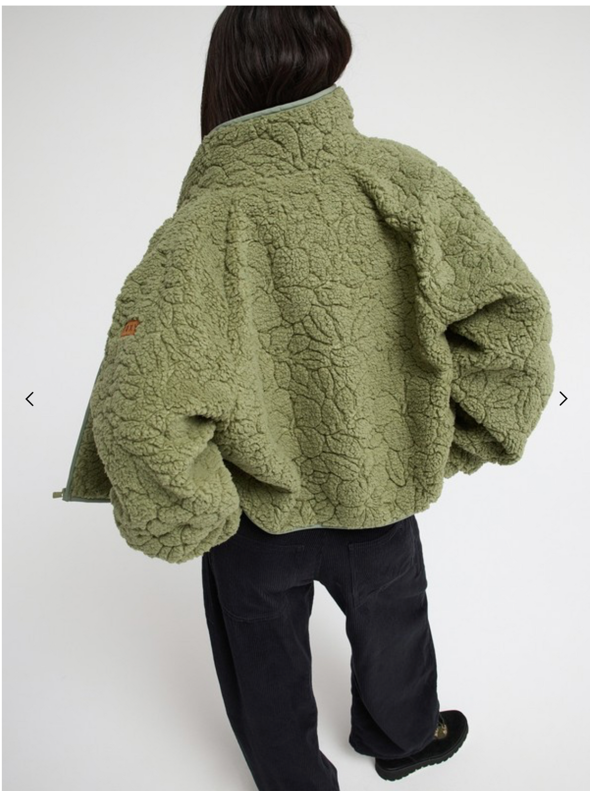 ROXY Blurry Cloud Women Green Full Zip Relaxed Fleece