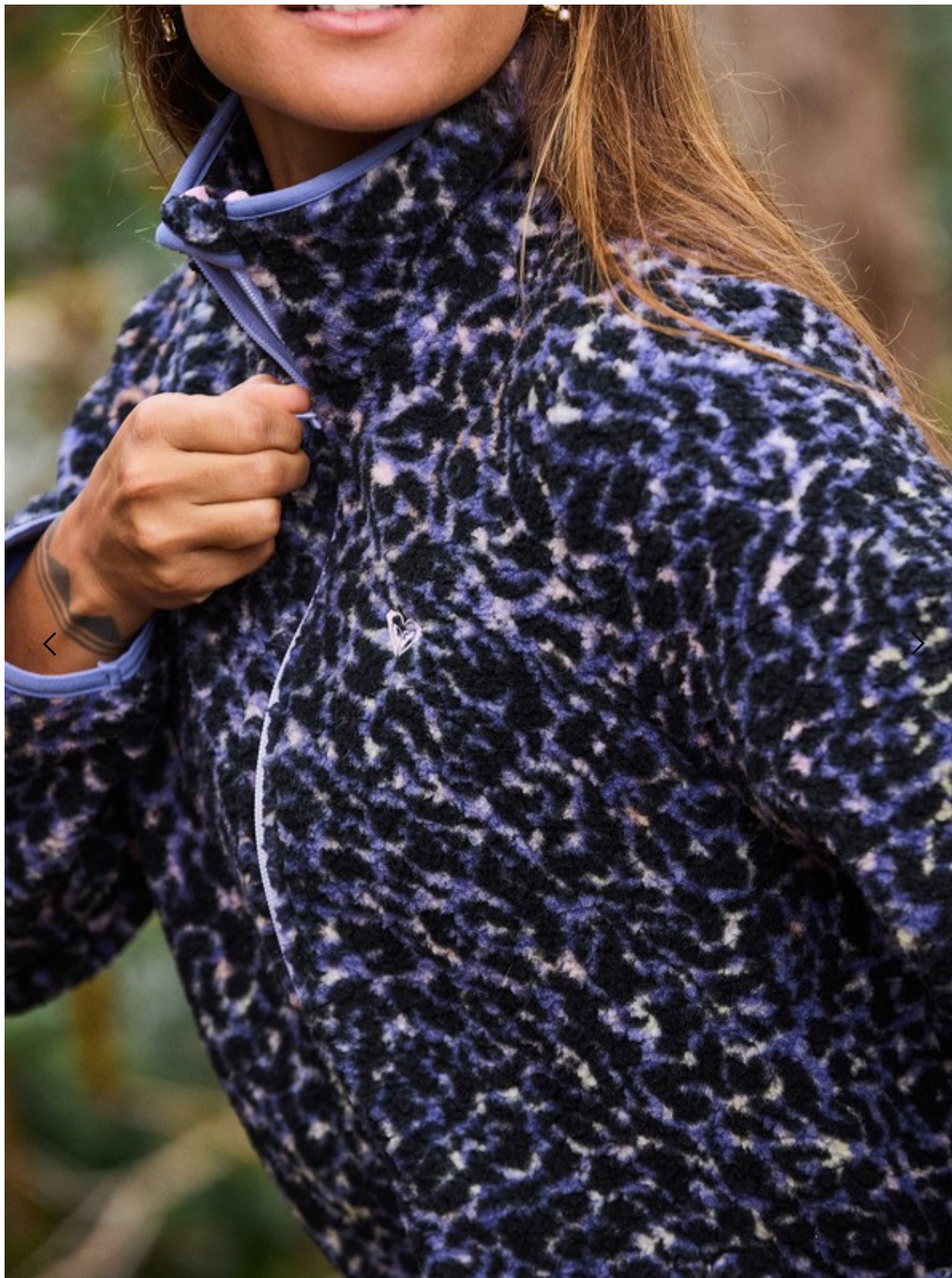 ROXY Waves Of Warmth Women Purple Sports Fleece