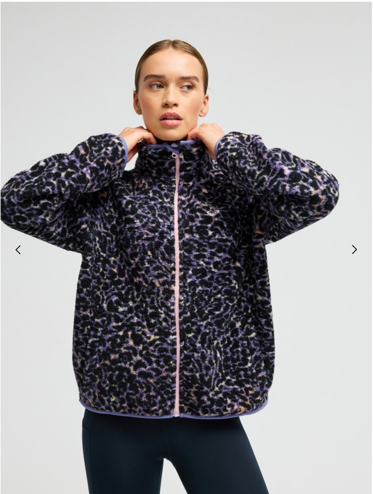ROXY Waves Of Warmth Women Purple Sports Fleece