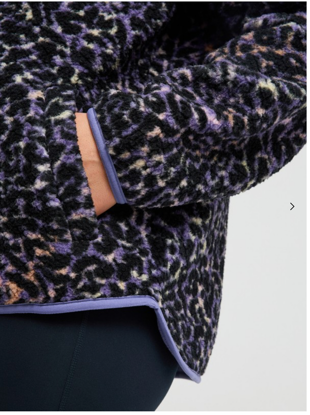 ROXY Waves Of Warmth Women Purple Sports Fleece
