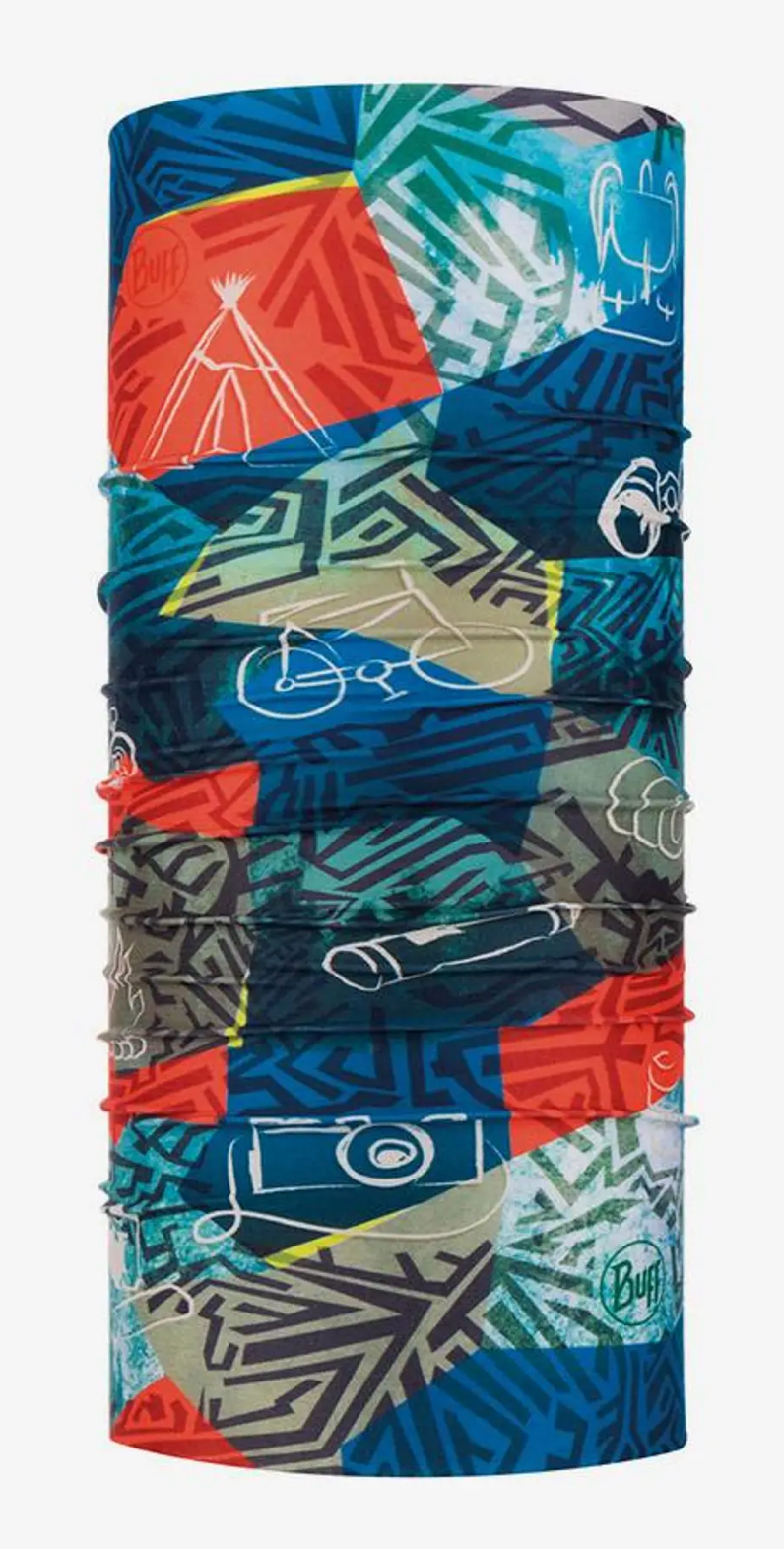 Buff Coolnet UV+ Child  ++Stony Multi-++ Colour Red Blue Kids