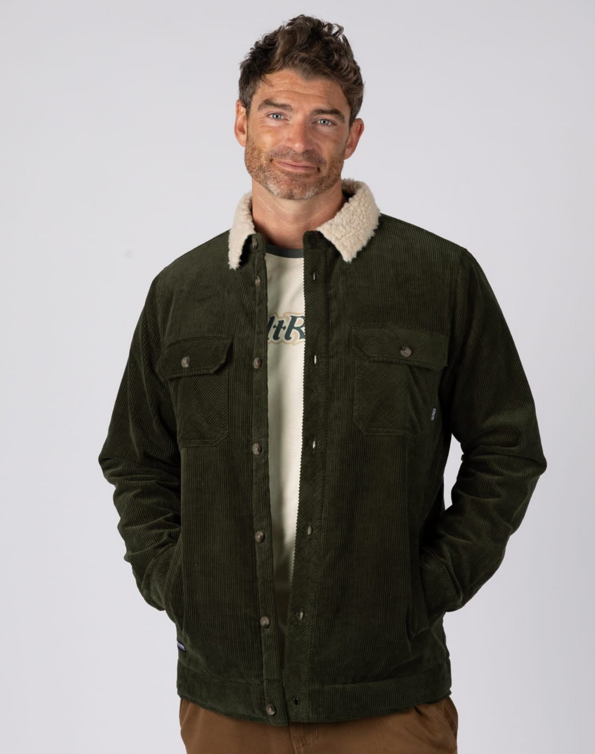 SALTROCK Zeke 2 Mens Sherpa Lined Cord Jacket