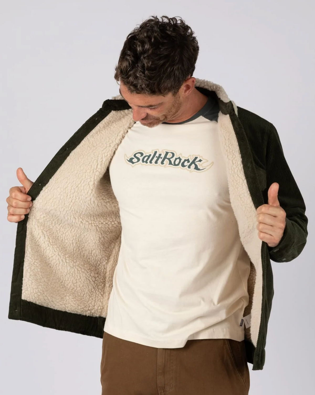 SALTROCK Zeke 2 Mens Sherpa Lined Cord Jacket