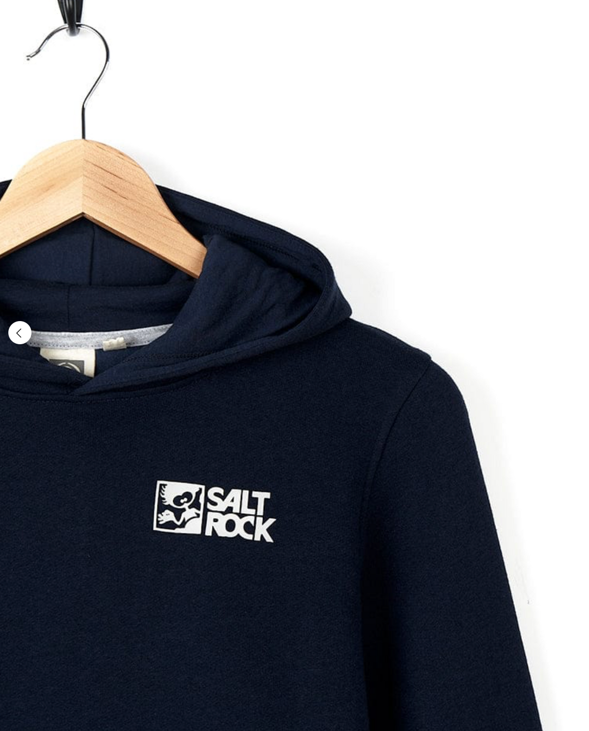 SALTROCK - Essential Recycled Kids Pop Hoodie in Dark Blue