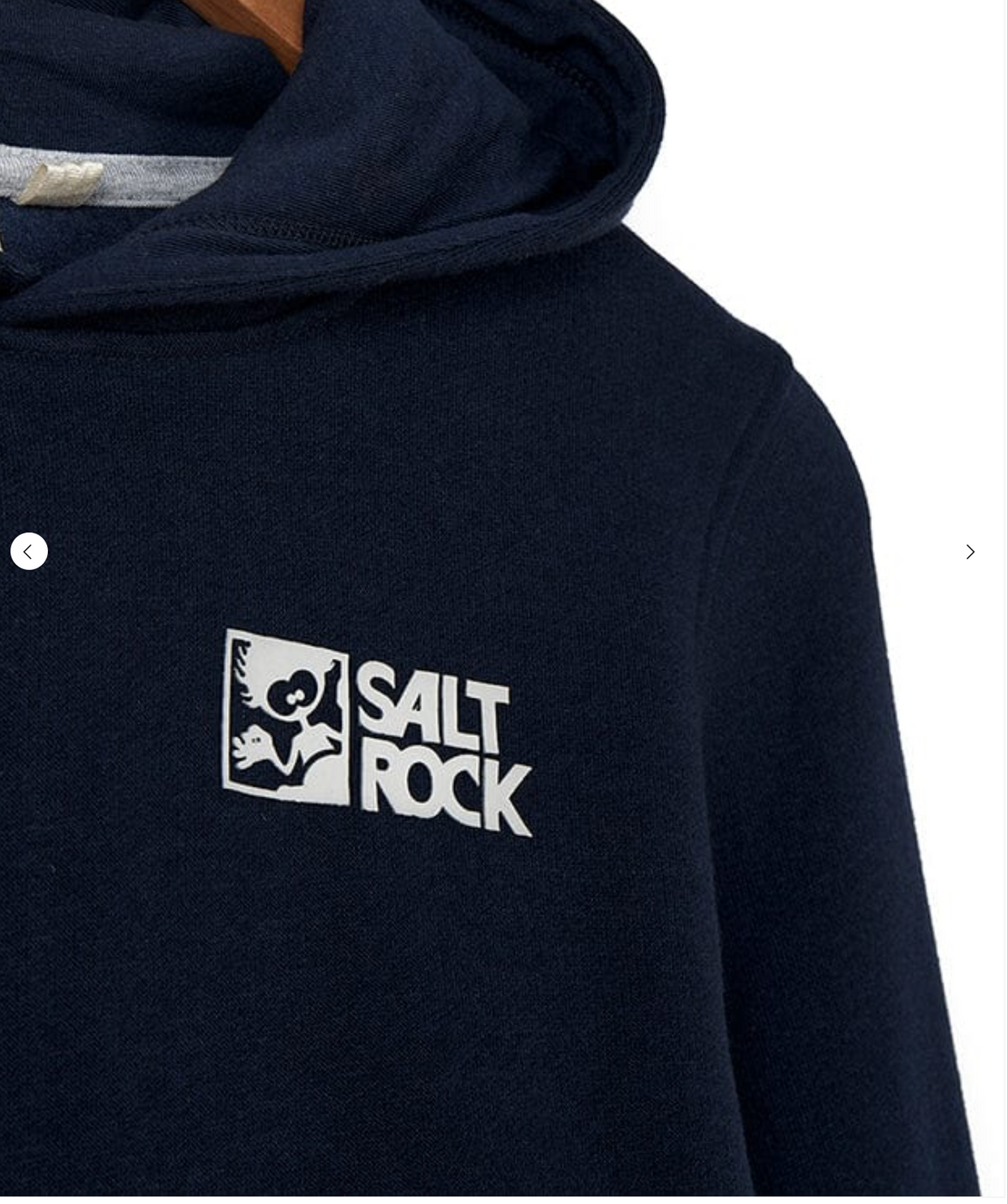 SALTROCK - Essential Recycled Kids Pop Hoodie in Dark Blue
