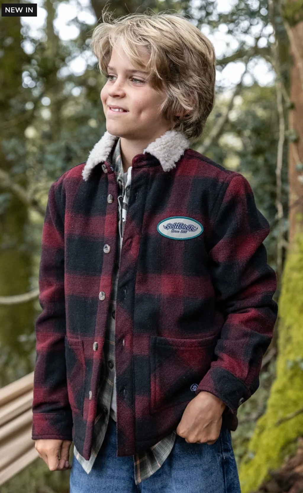SALTROCK Fisher Kids Borg Lined Shirt