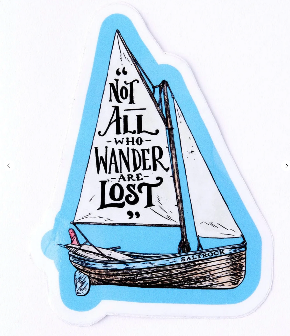SALTROCK Lost Ships Sticker in Blue