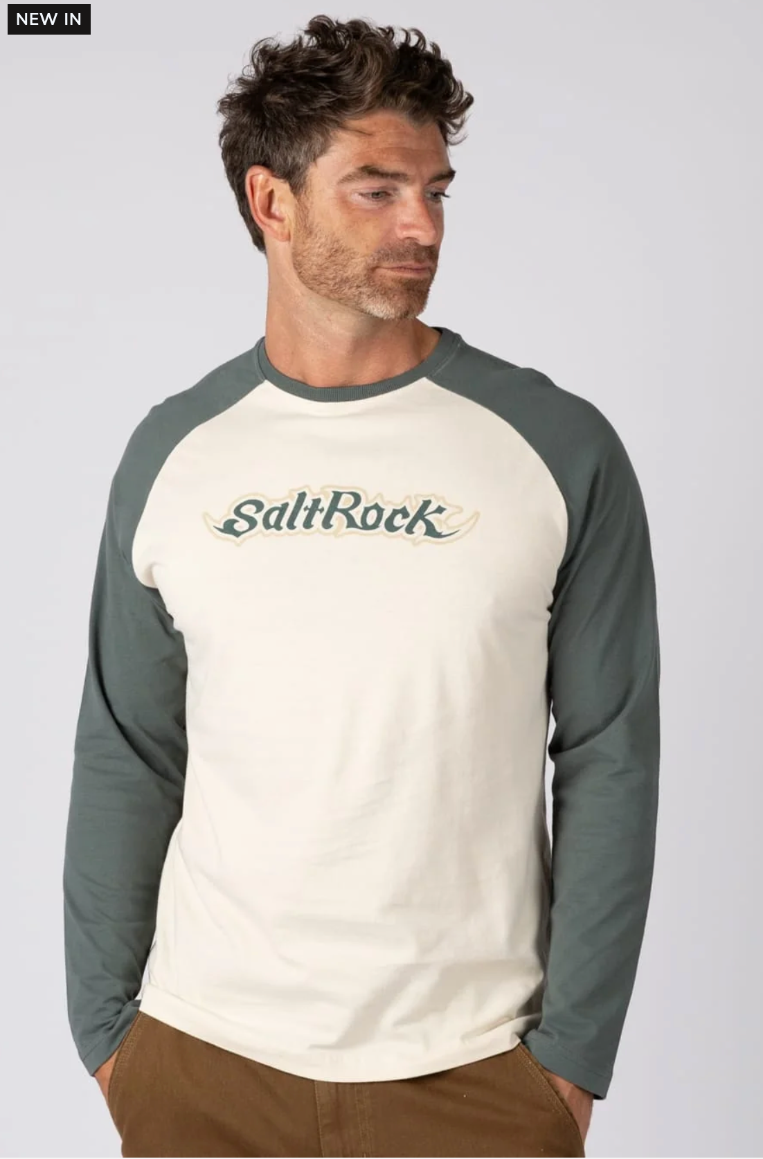 SALTROCK T-Heritage Logo Mens Long Sleeve Raglan T-Shirt