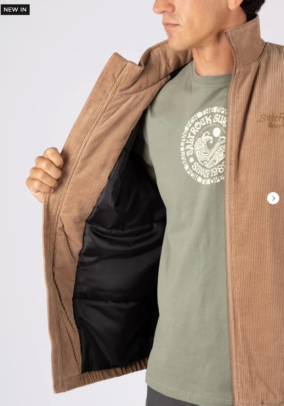 SALTROCK Rogue Mens Padded Cord Jacket