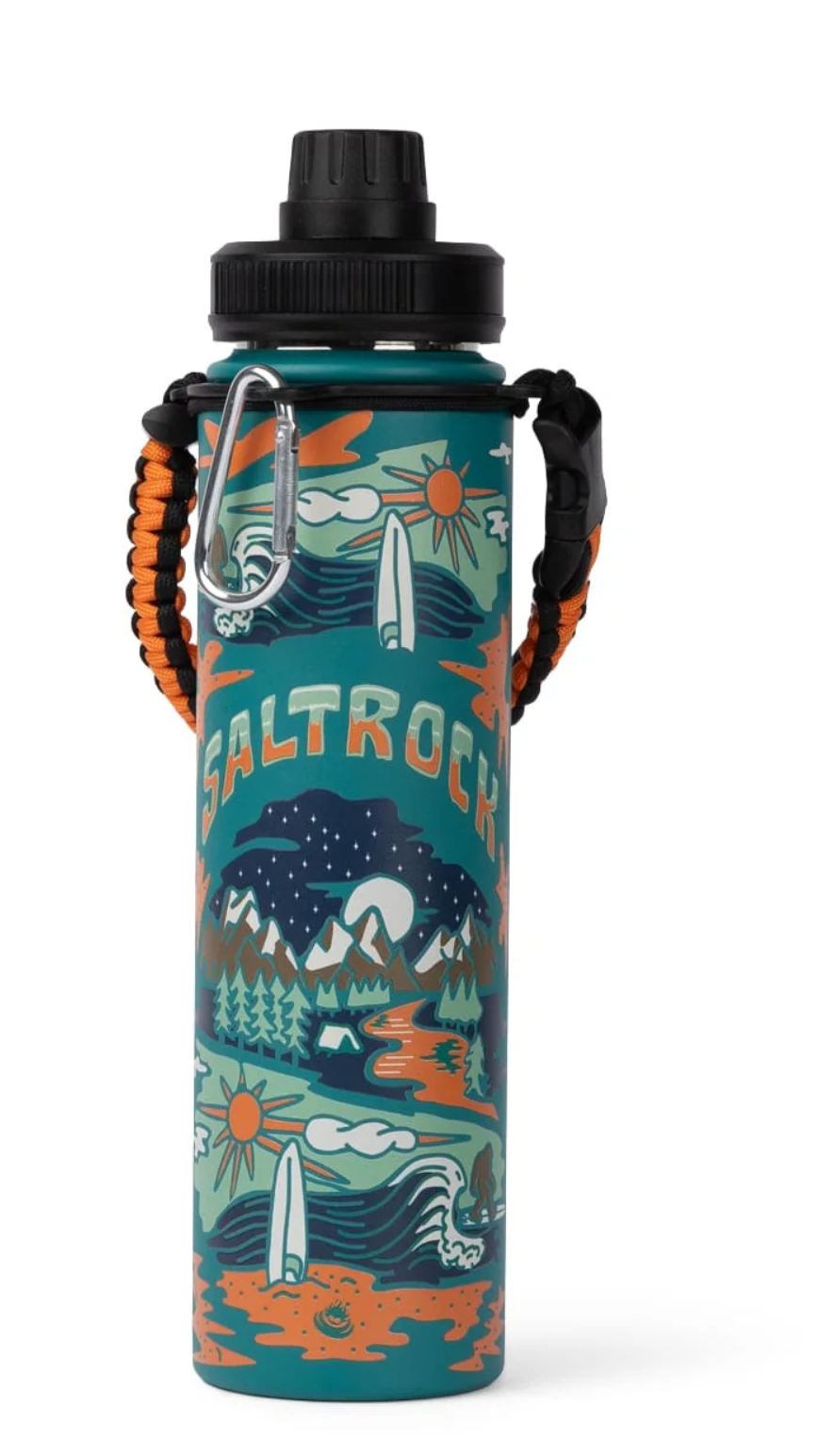 SALTROCK Base Camp Stainless Steel Water Bottle In Green