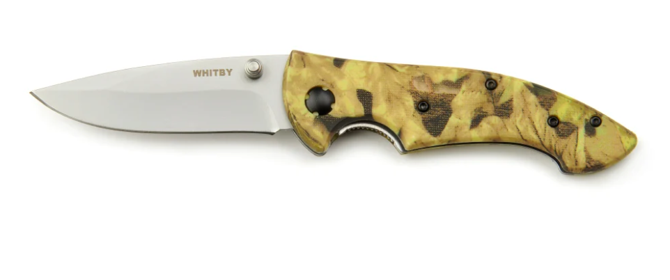 Whitby Camo Lock Knife (3") -LK124 -
