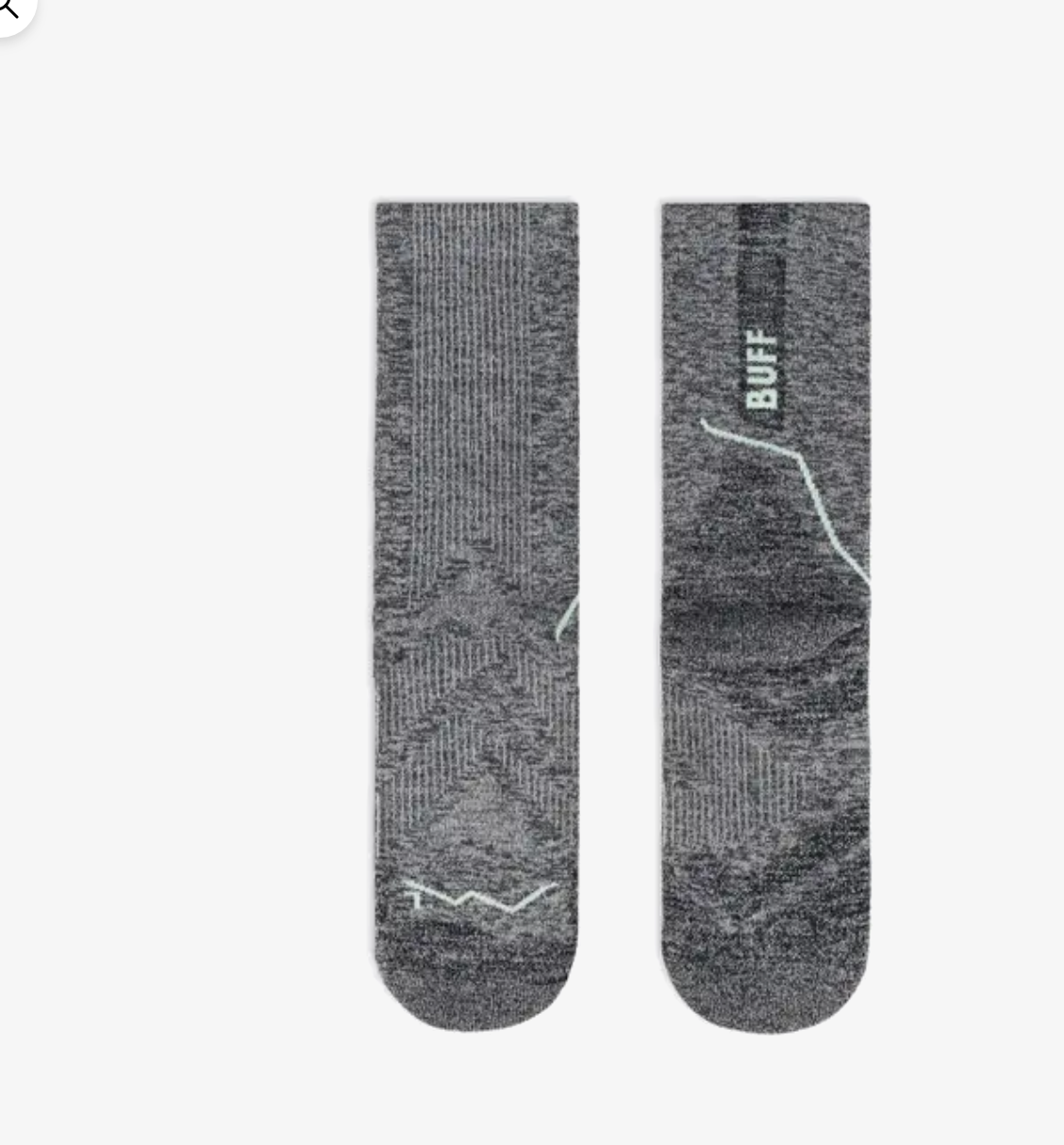 BUFF DryFlx® Crew Socks Light Grey