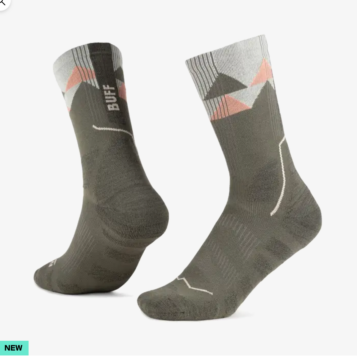 BUFF ThermoNet® Crew Socks Beetle Green