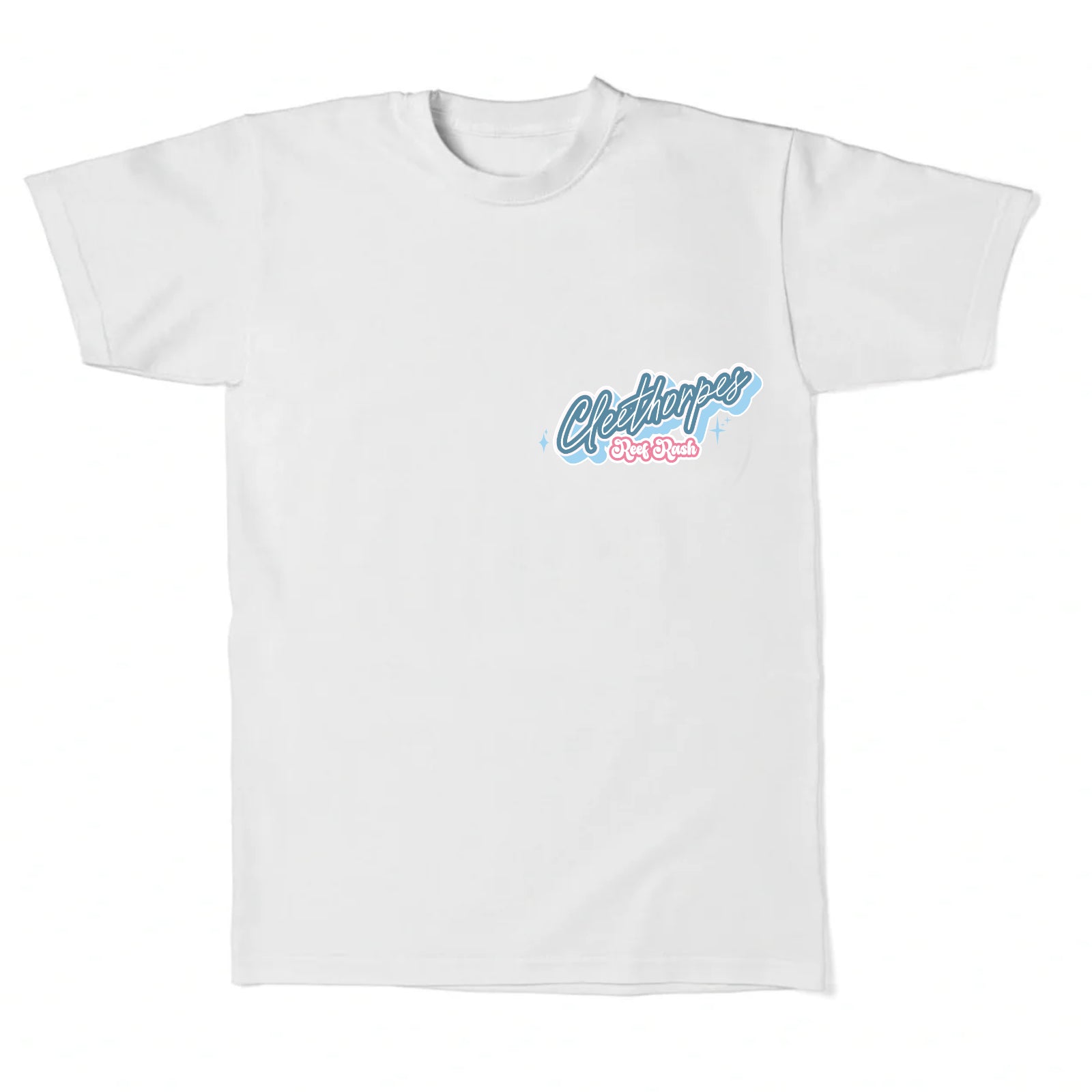 CLEETHORPES MOUSE AND MOON KIDS T-SHIRT - WHITE -