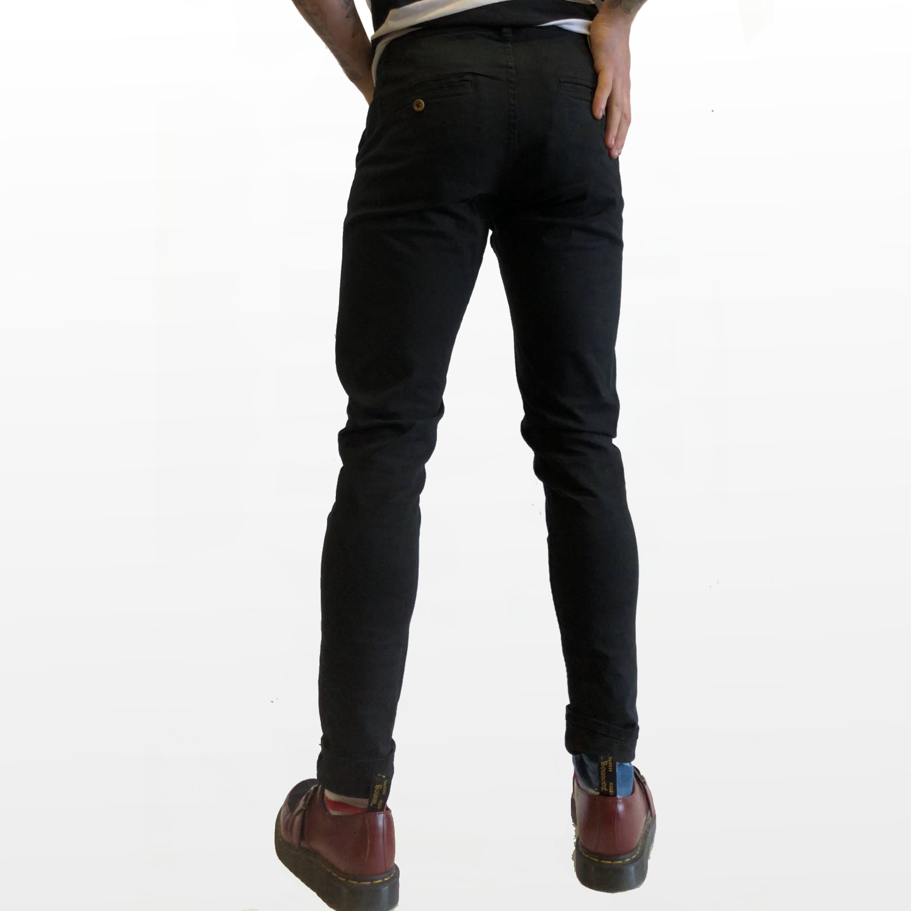 Mens denim best sale chino pants