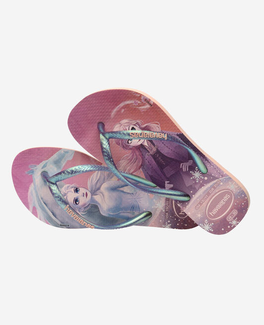 Havaianas Kids Slim Frozen Crystal Rose Flip Flops SALE