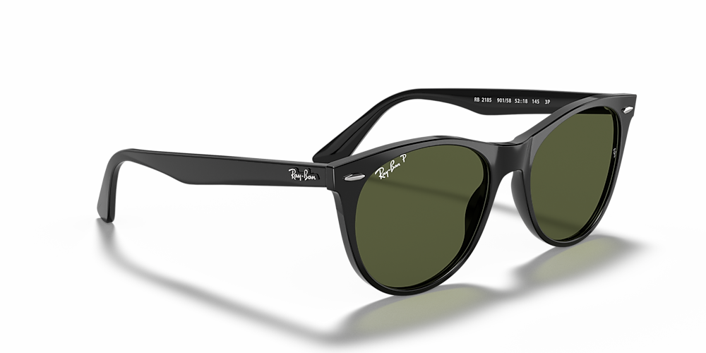 Ray Ban Wayfarer II RB2185 Black G-15 Polarised Sunglasses