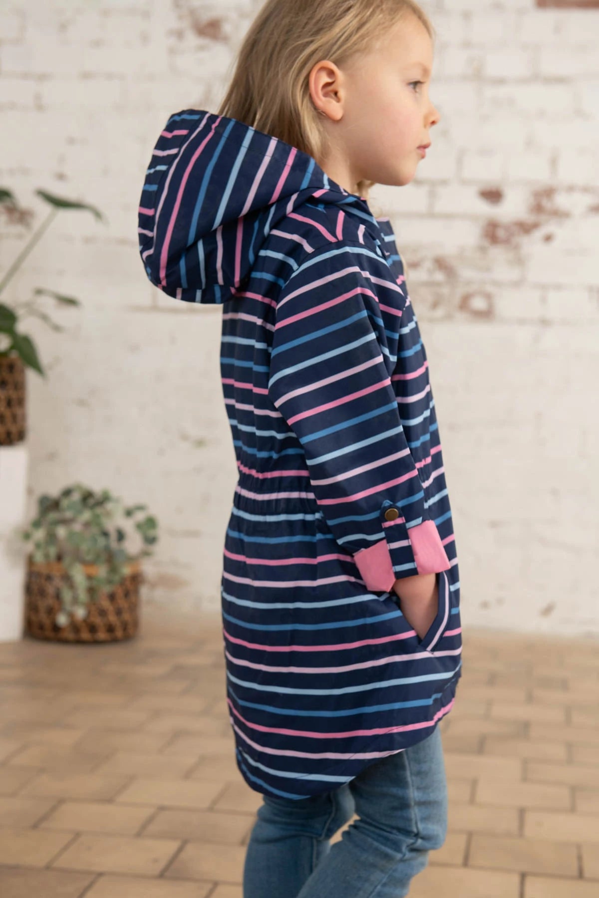 Light House Charlotte Parka - Blue Pink Stripe