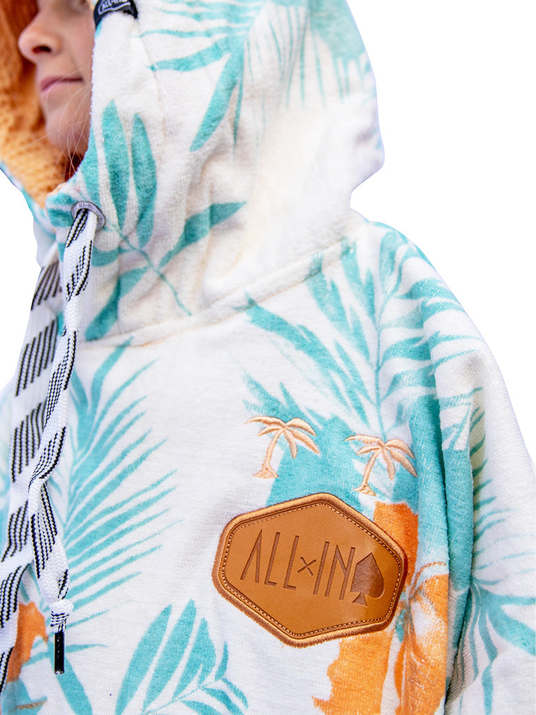All-In Junior V Poncho Exotic Flowers Surf Poncho