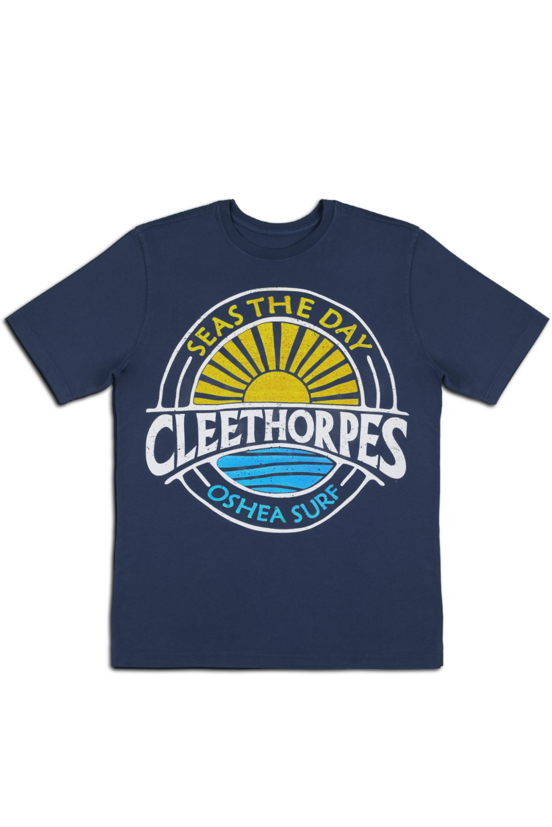 CLEETHORPES SEAS THE DAY -NAVY T-SHIRT