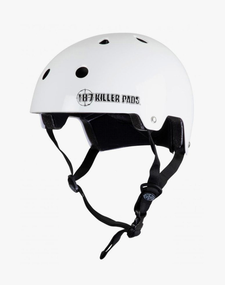 187 Killer Pads Certified Helmet - Gloss White