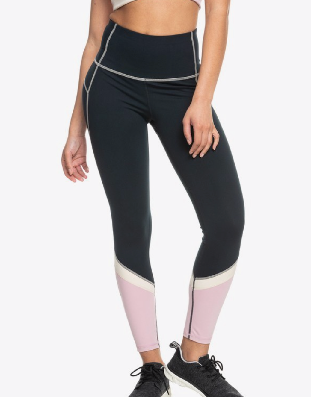 Roxy Ladies Any Other Day Workout Leggings - Anthracite