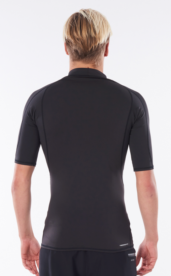 RipCurl Mens Thermopro Short Sleeve Vest - Black