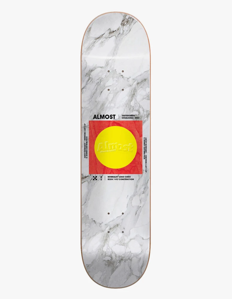 Almost Minimalist R7 Skateboard Deck - 8.25"